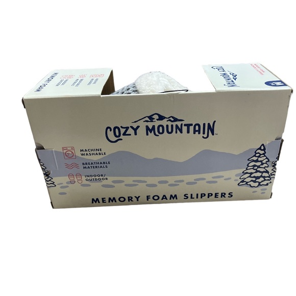 SzM7-8 Cozy Mountain Memory Foam Slippers NWT - Picture 2 of 3